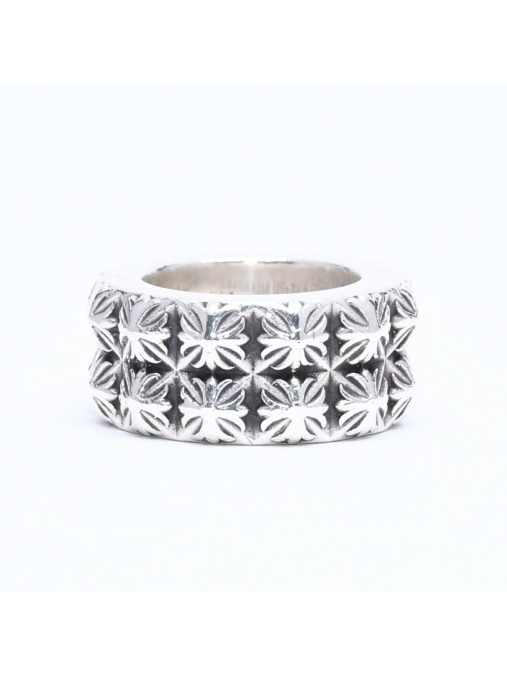 Chrome Hearts Pete Punk Double Ring 925 Sterling Silver